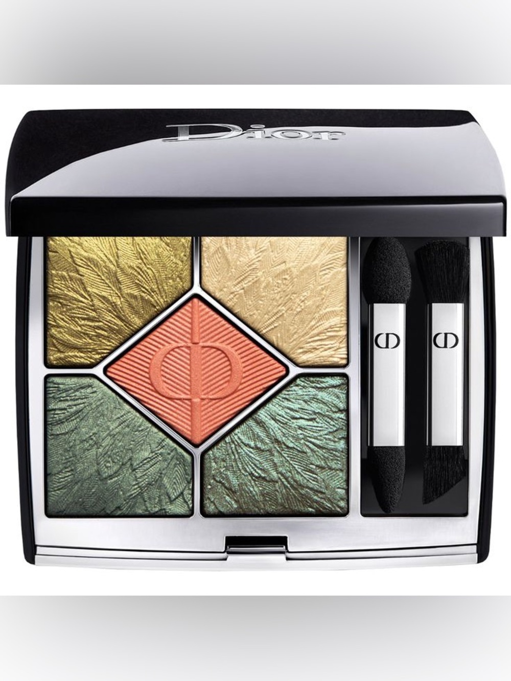 Dior 5-Color Eyeshadow Palette in Coral and Green Tones